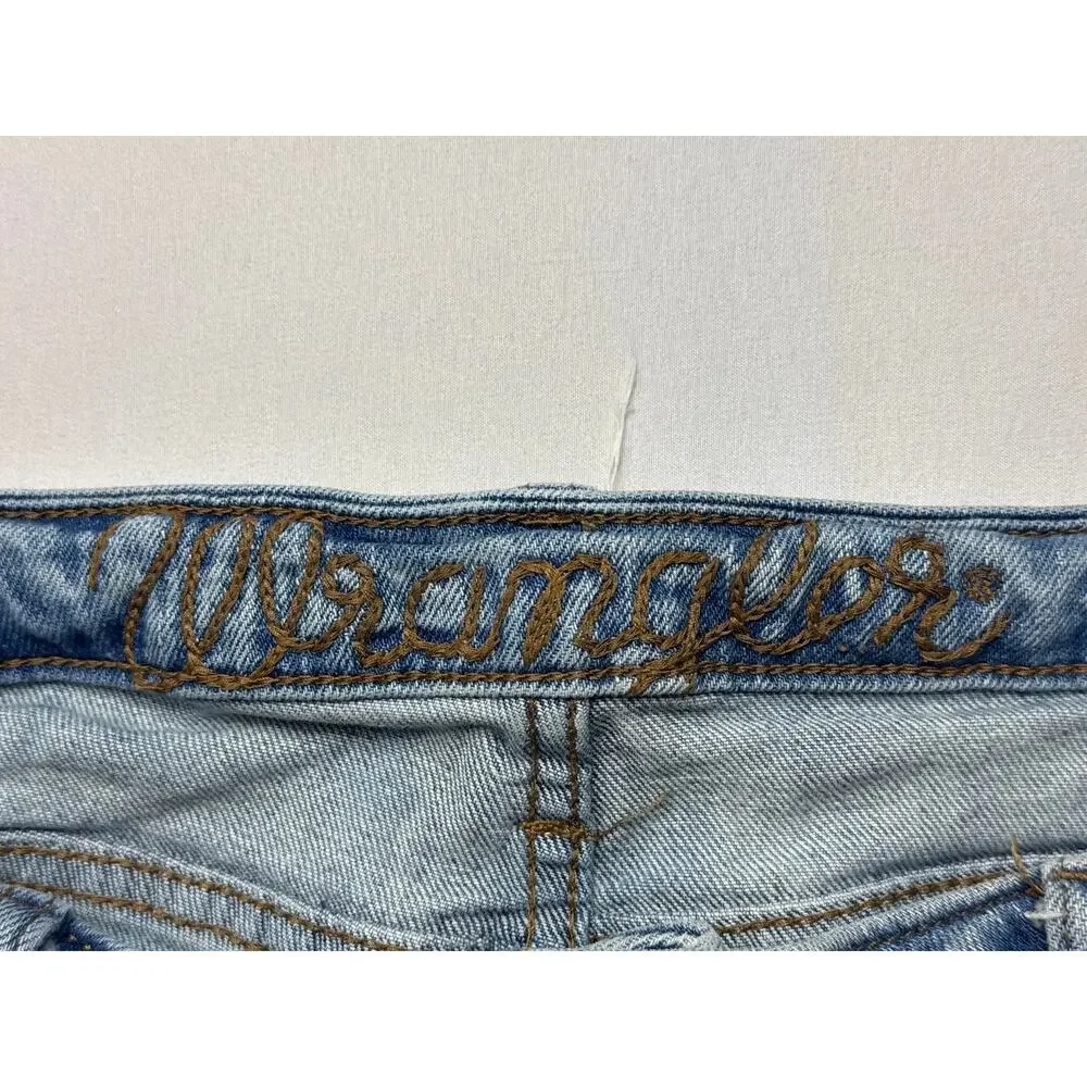 Wrangler Retro Women's High Rise Trouser‎ Flare Blue Jeans - 33x34 (35x32)